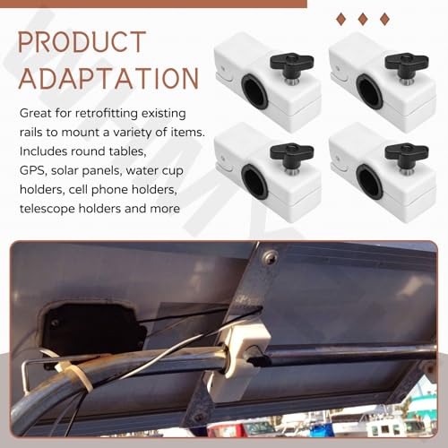 4 pack 327199-1 Removable Rail Mount Clamps Compatible with Se-a Dog, for Round Tubing