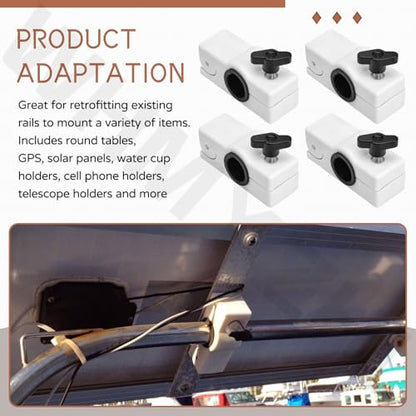4 pack 327199-1 Removable Rail Mount Clamps Compatible with Se-a Dog, for Round Tubing