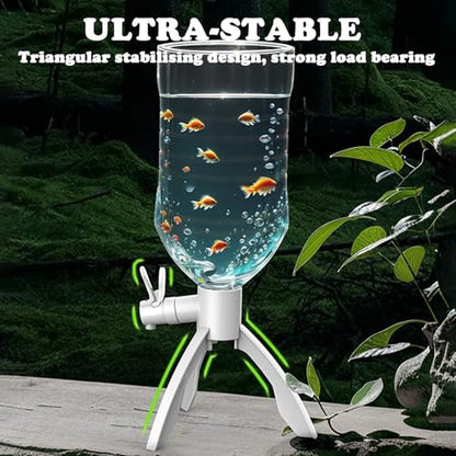 Water Bottle Stand, Portable Inverted Bottled Water Dispenser Holder Mineral Water Bucket Rack with Water Spout, for Camping, Hiking and Picnic