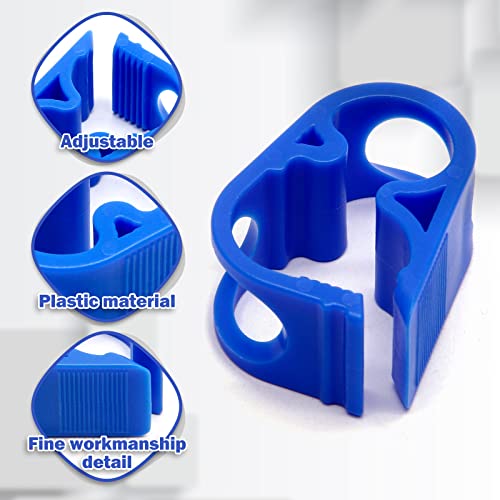 Murtenze 6Pcs Siphon Hose Clamp, Flow Control Clamp Adjustable Tube Clamp Plastic Tubing Clamps, Blue
