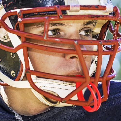 Dunzy 20 Pcs Football Mouth Guards with Strap Bulk - color: Mixed Color, size: Adult