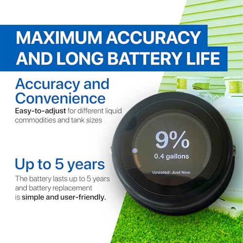 Mopeka LCD Display Gauge - Magnetically mounts to Your RV Control Panel, Dash, Propane Tank, or BBQ Grill - Wireless Remote Indicator for All Mopeka Pro and Universal Sensors - style: LCD Display