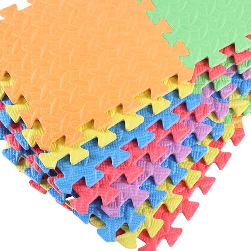 Shihanee 16 Foam Floor Interlocking Tiles, 11.8 x 11.8 Inch, Colorful - color: Colorful