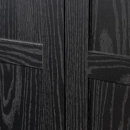 Sauder Tall Storage Cabinet, Black, 4 Adjustable Shelves, Multi-Room Use - color: Black