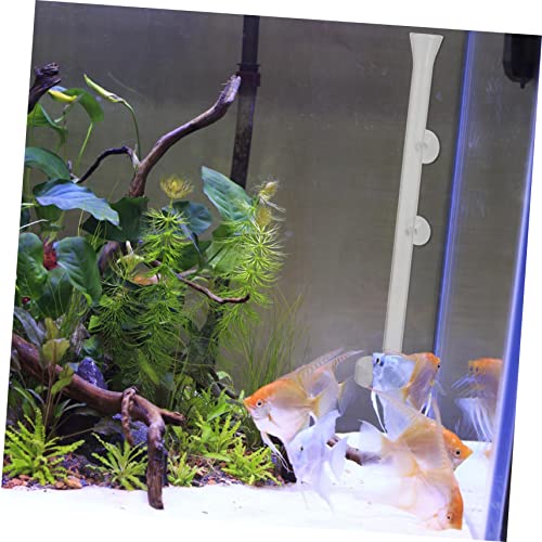 Happyyami 1set Glass Shrimp Feeder Tube Dish for Aquariums Feeding Accessory Cup Design for Fish Tanks and Shrimp Care - size: 6X6X25CM