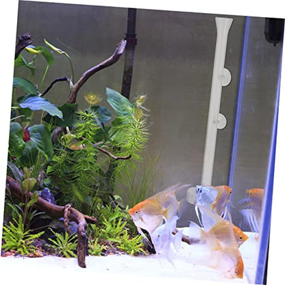 Happyyami 1set Glass Shrimp Feeder Tube Dish for Aquariums Feeding Accessory Cup Design for Fish Tanks and Shrimp Care - size: 6X6X25CM