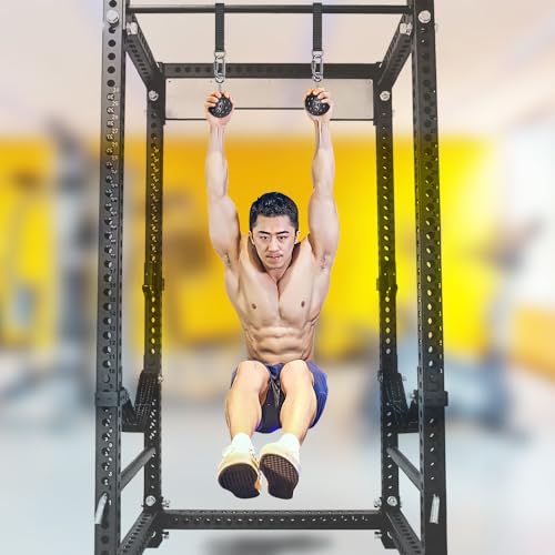 SELEWARE Pull Up Ball, Climbing Grip Attachment for Strength Training | Non-Slip Design Improves Grip Strength, Targets Forearms and Hands, Fits Chin Ups, Kettlebells and Resistance Workouts - color: Closed Black Ball
