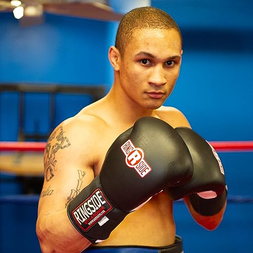 Ringside IMF Tech Hook and Loop Boxing Training Sparring Gloves - color: Red, size: 14-Ounces