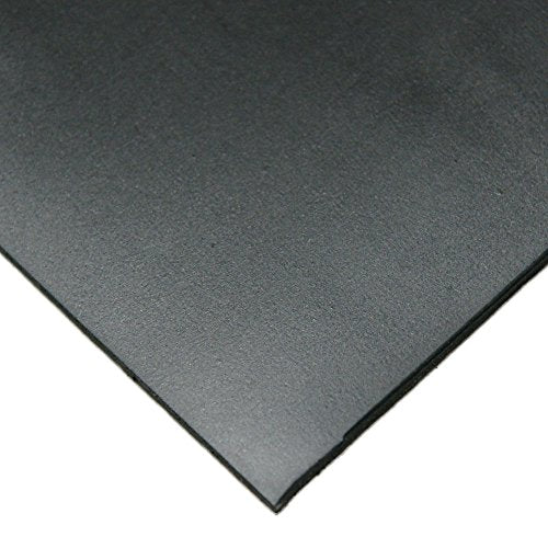Rubber-Cal Neoprene - Commercial Grade - 45A - Soft Rubber Sheet Rolls - 1/8" Thick x 6" Width x 12" Length - size: 6" x 12"