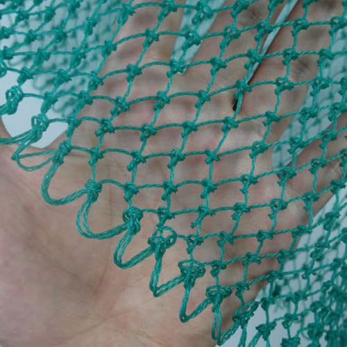 FRCOLOR Fishing Landing Net Large Nylon Mesh Replacement Net Head 35cm Diameter 40cm Length 1.5x1.5cm Mesh for Outdoor Freshwater Fish Catching