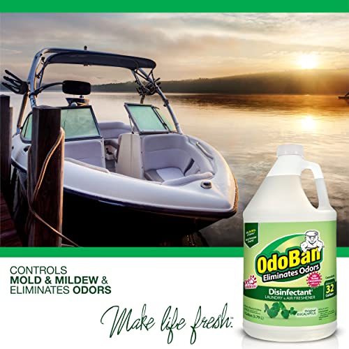 OdoBan Disinfectant Odor Eliminator and All Purpose Cleaner Concentrate, Original Eucalyptus Scent, 1 Gallon - size: 128 Fl Oz (Pack of 1)