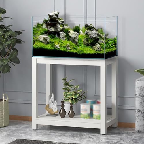 Heavy Duty Metal Fish Tank Stand, Fish Tank Rack Shelf,Strong Load-Bearing Storage Bracket.Heavy Duty Metal Fish Tank Stand, 2 Tier Aquarium Shelf for Strong Load Bearing, Storage Solution f
