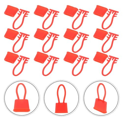 Luxshiny 200pcs Plastic Egg Mesh Bag Clasps Hooks, Reusable Potato and Grocery Mesh Bag Closure Clips for Kitchen Storage and Food Packaging