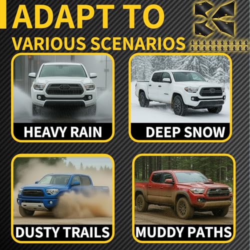 Splash Guard Fender Liner Shields, Matte Black | Compatible with Toyota Tacoma 2005-2020, Front & Rear Inner Fender Protection, Wheel Well Protection - color: for Toyota Tacoma 2005-2020