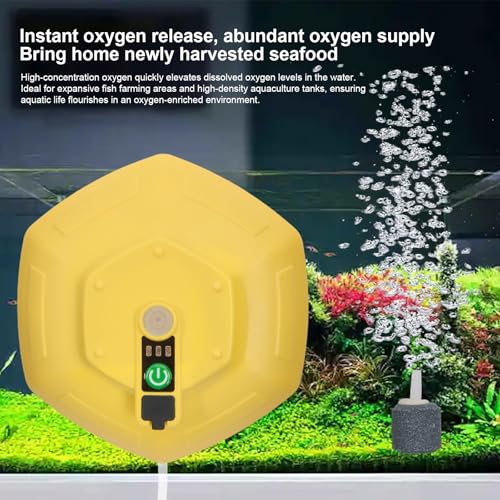 Ipx7 Floating & Rechargeable Bait Bucket Aerator, 3000mah Portable Live Bait Aerator for Fishing, Floating Oxygen Pump for Fish Tank & Livewell, Rechargeable Aerator for Bait Transportation