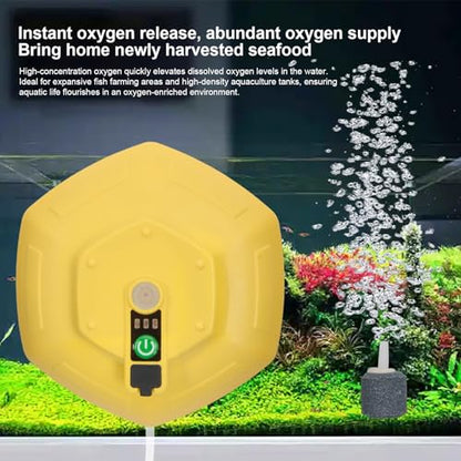Ipx7 Floating & Rechargeable Bait Bucket Aerator, 3000mah Portable Live Bait Aerator for Fishing, Floating Oxygen Pump for Fish Tank & Livewell, Rechargeable Aerator for Bait Transportation