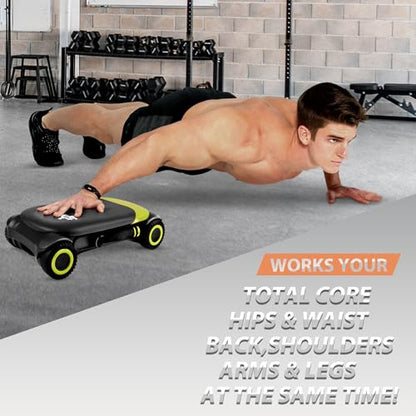Wonder Core Slide Fit Ab Roller with 4 Wheels; Wonder Core FitSpec, Smart Scale, Digital Bathroom Weight Machine
