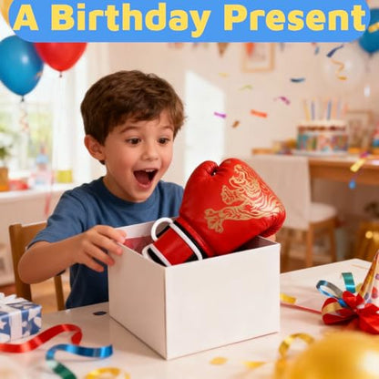 Boxing Gloves for Kids Kids Boxing Gloves Red Blue - color: Red