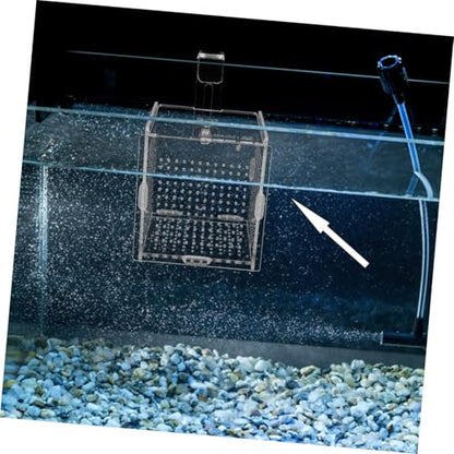 1set Acrylic Aquarium Isolation Box with Cups and Hook Transparent Fish Breeding Container for Betta Shrimp and Fry Easy Installation Compact Design