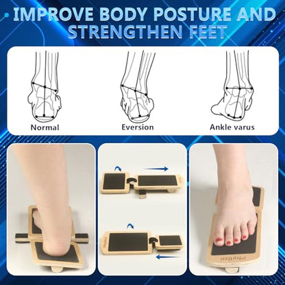 Ankle Foot Strengthener Exerciser Balance Board for Sprained Ankle,Foot Balance Stability Training,Plantar Fasciitis with Instruction & Video