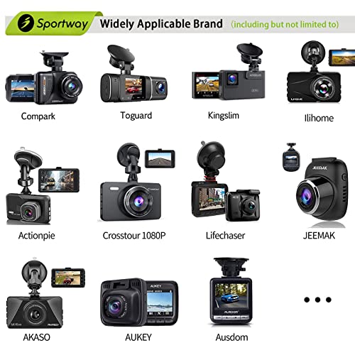 S10 Pro Dash Cam Mount, Suction Cup Dash Camera Mount Holder with 10+pcs Joints for Rove APEMAN CHORTAU Roav Nexar iiwey REXING Z-Edge Old Shark YI ... 98% Car Dash Cameras