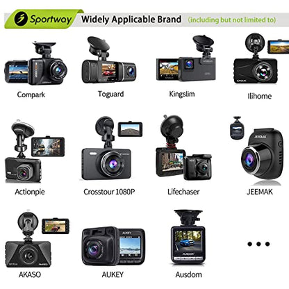 S10 Pro Dash Cam Mount, Suction Cup Dash Camera Mount Holder with 10+pcs Joints for Rove APEMAN CHORTAU Roav Nexar iiwey REXING Z-Edge Old Shark YI ... 98% Car Dash Cameras