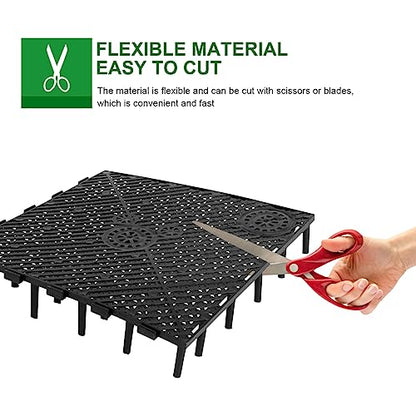 Totority Aquarium Substrate 40Pcs Under Gravel, Aquarium Plates Fish Tank Bottom Plate Splicing Combination Clapboard Undergravel 55 Gallon
