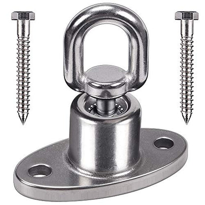 SELEWARE Tire Swing Swivel Hanger, Heavy Duty Swing Hook, 1200 LB Capacity | Silent Ball Bearing Rotation, Reduces Twisting, Ideal for Swings, Hammock Chairs, Punching Bags and Playground Sets - color: Ball Bearing Swing Hanger, 1 Pack