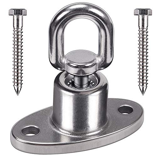 SELEWARE Tire Swing Swivel Hanger, Heavy Duty Swing Hook, 1200 LB Capacity | Silent Ball Bearing Rotation, Reduces Twisting, Ideal for Swings, Hammock Chairs, Punching Bags and Playground Sets - color: Ball Bearing Swing Hanger, 1 Pack
