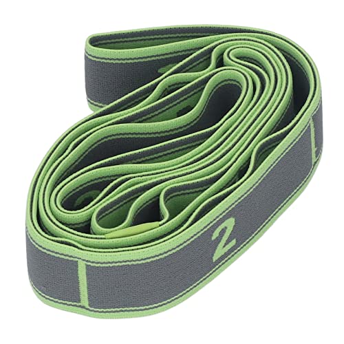 Topyond Numbered Stretch Band Strap - Elastic Stretching Strap for Exercise | Fitness, and Workout - Improve Flexibility and Mobility