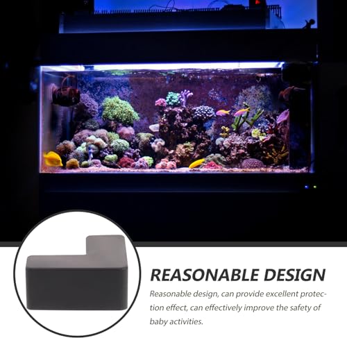 Totority 6pcs Silicone Fish Tank Corner Protectors Bumpers Pet Carrier Edge Guards Safety Covers Soft Corner Guards and Aquarium Use