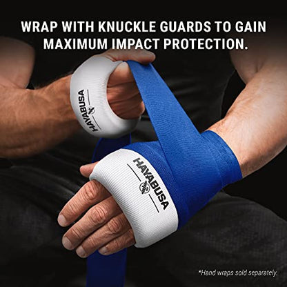 Hayabusa Boxing Knuckle Guards - color: White, size: Large-X-Large