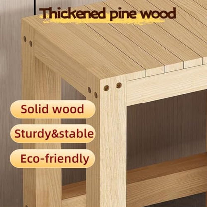Heavy Duty Aquarium Stand, 2 Tier Open Terrarium Shelf, Solid Wood Storage Organizer for Reptiles, Perfect for Home or Office Use, Durable & Stylish - size: 70*50*50cm
