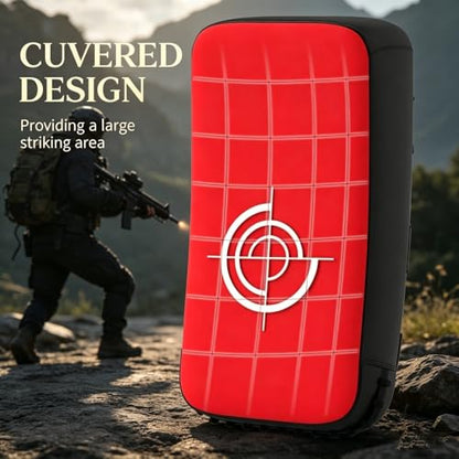 Kick Shield Muay Thai Kickboxing, Large Heavy Curved Kicking Striking Body Pad, Punching Foot Target MMA Boxing Training, Martial Arts Karate TKD Taekwondo