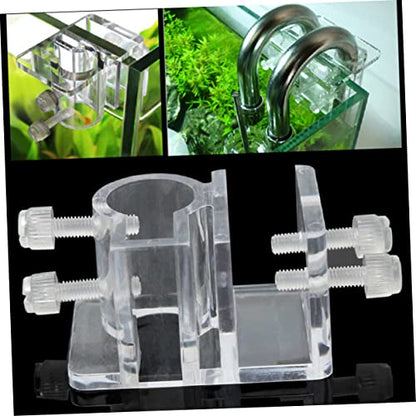 Acrylic Fixed Frame for Aquarium 4pcs Water Tube Clamp Fish Tank Water Drainer Clamp