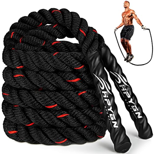 HPYGN Jump Rope, Weighted Jump Rope for Men women, 2.8lb 3.8lb 5lb Heavy Skipping Rope for Exercise, Adult Jumpropes for Home Workout, Improve Strength and Building Muscle,Total Body Workout Equipment - style: 3.8lb