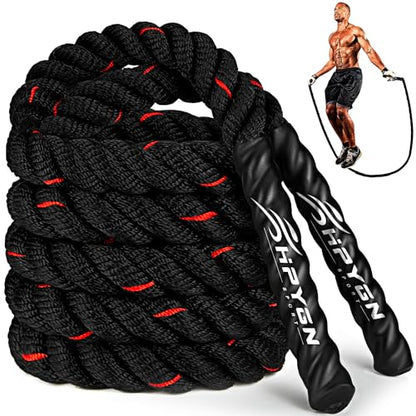 HPYGN Jump Rope, Weighted Jump Rope for Men women, 2.8lb 3.8lb 5lb Heavy Skipping Rope for Exercise, Adult Jumpropes for Home Workout, Improve Strength and Building Muscle,Total Body Workout Equipment - style: 3.8lb