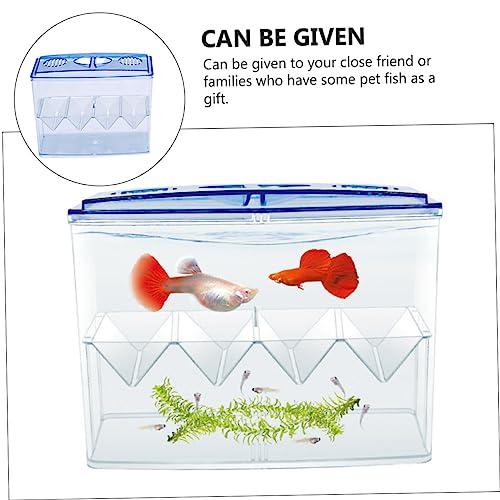 BESPORTBLE 1pc Self-Floating Fish Hatching Box Shaped Partition for Safe Fish Breeding Isolation Tank for Small Reproduction High Transparency and Air Circulation