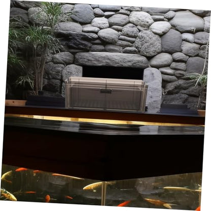 VICASKY Drip Box for Fish Tank Transparent Box Easy Maintenance Aquarium Filtration System Efficient Space Saving Design for Optimal Water Clarity