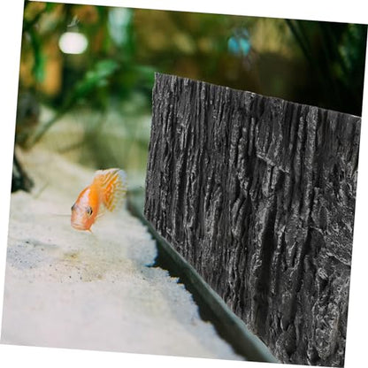 Reptile Tank Background Lightweight Pu Aquarium Backdrop Decoration for Turtle Tanks Easy to Install Scenic for Reptiles