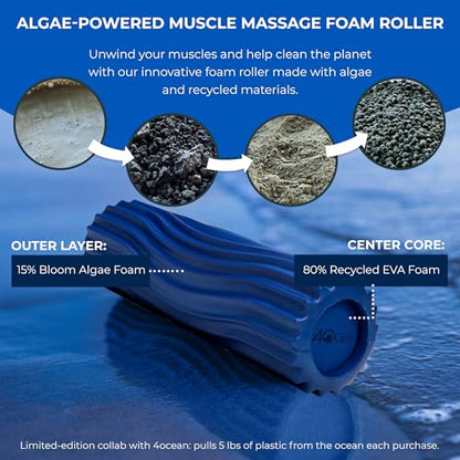 Oceanfoam x 4ocean Roller – Limited Edition Muscle Roller for Back Pain