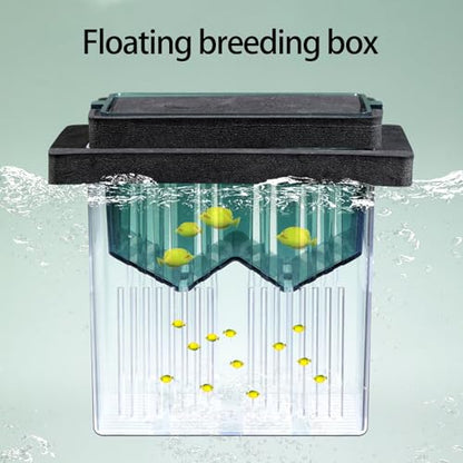 Floating Breeding Box for Aquarium Clear Design Safe Hatchery Container for Shrimp Fish Fry Secure Habitats Aquarium Accessory