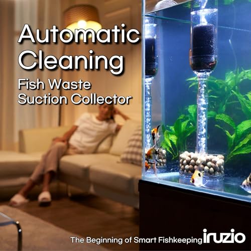 Aquarium Cleaner 2-in-1 – Medium (10.6–17.7 in Water Depth) | Air Pump Powered | Removes Debris on Top of the Substrate | Reduces Floating Fine Particles - size: Medium