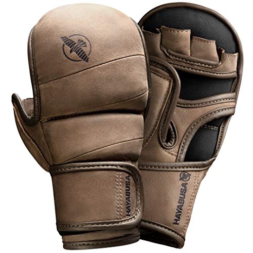 Hayabusa T3 LX Leather MMA Sparring Gloves | Boxing Fight Training, Muay Thai Kickboxing, Heavy Bag Work, Wrist Support, Padded Knuckle, 7oz, Men and Women - size: X-Large
