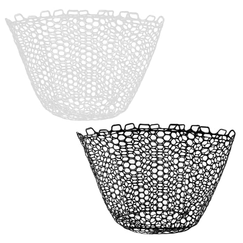 Alwonder Fishing Nets Silicone Replacement Netting, Clear Black Fly Ice Fishing Net Landing Kayak Nets Without Handle for Freshwater Saltwater Foldable Soft Flexible Trout Net Silicone Mesh - color: Black, size: 5025