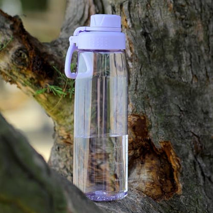 32oz Clear Water Bottle - BPA-Free Tritan Plastic, Fast Flow Spout Lid, Wide Mouth & Leakproof Design Hiking Water Bottle Suitable for Travel, Outdoors, Gym, Travel, Home, School(Light Purple) - color: Light Purple