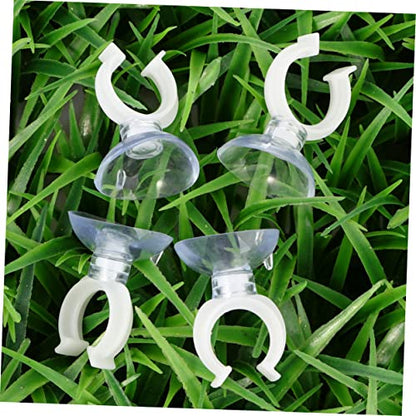 POPETPOP 50pcs Strong Clips for Aquariums Fish Tank Fixing Bracket Transparent Pump Holder Suckers Easy Installation for Smooth