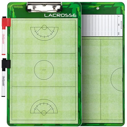 GoSports Premium Dry Erase Coaches Clipboards – Basketball, Baseball, Football, Soccer, Hockey, Volleyball, Lacrosse - color: Women's Lacrosse