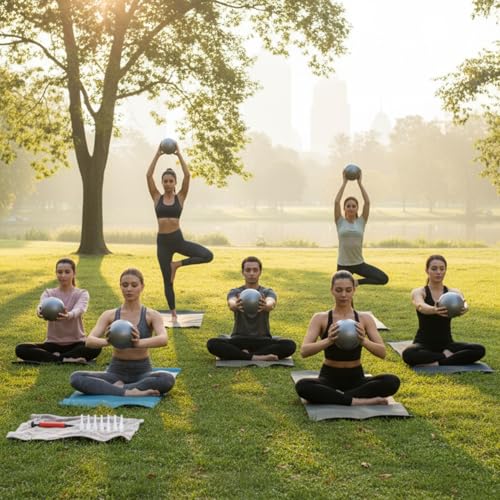 Aoriher 10 Pcs Small Pilates Ball Bulk 9 Inch Mini Yoga Ball - color: Gray,Black