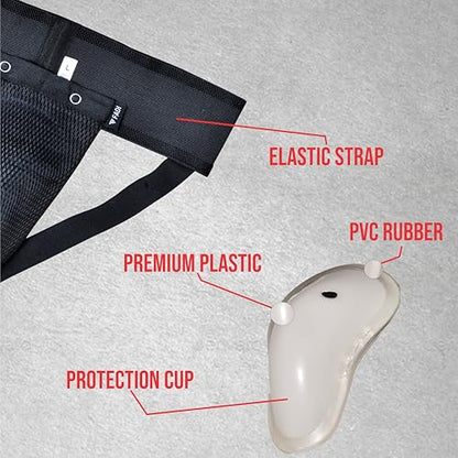 Groin Protector - Protective Cup and Groin Guard for Boxing, Muay Thai, Kickboxing, MMA Training, Karate, Taekwondo, Grappling - size: X-Small